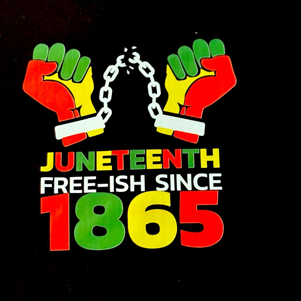 Custom Juneteenth shirt crew neck large